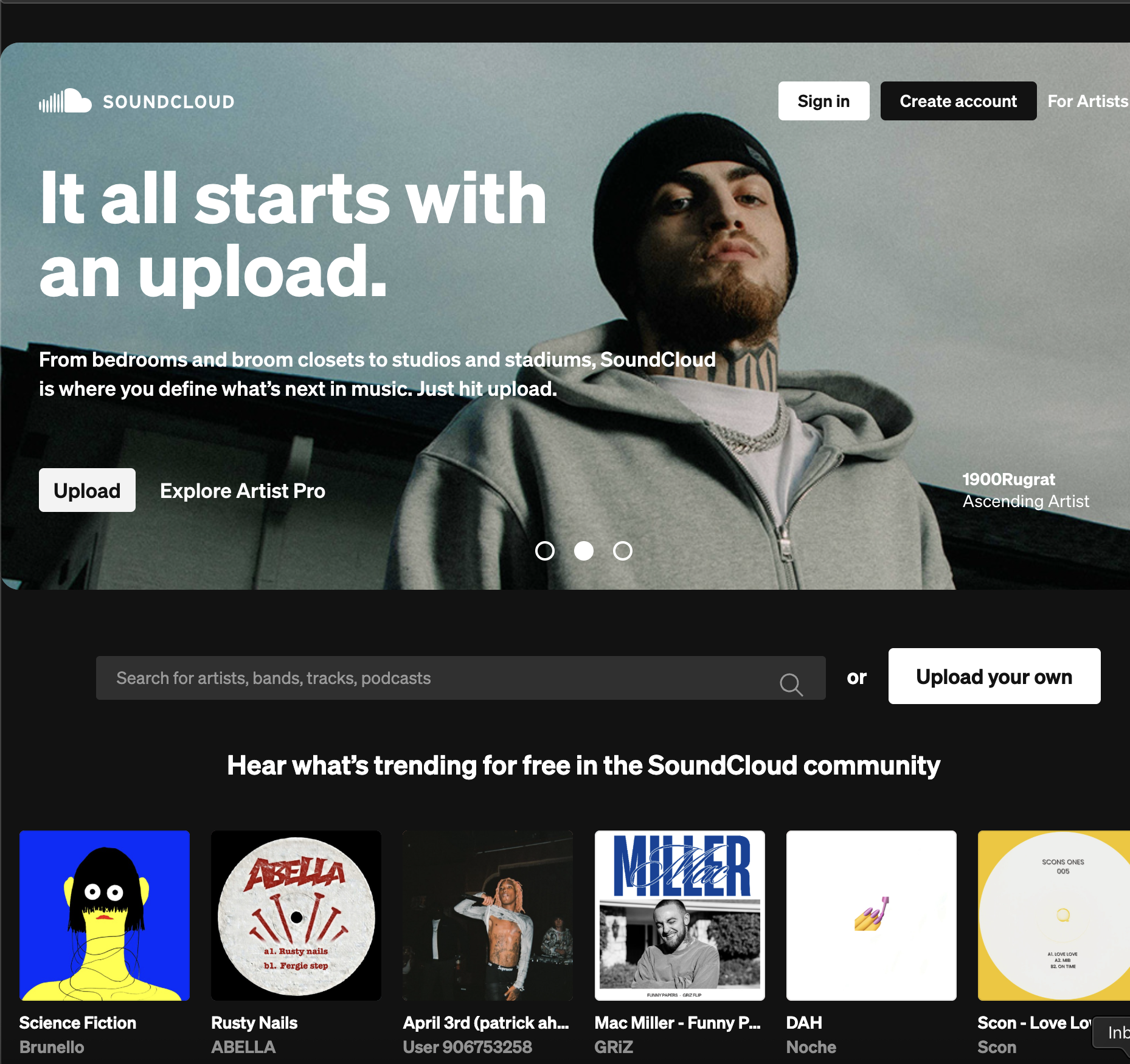 SoundCloud screenshot