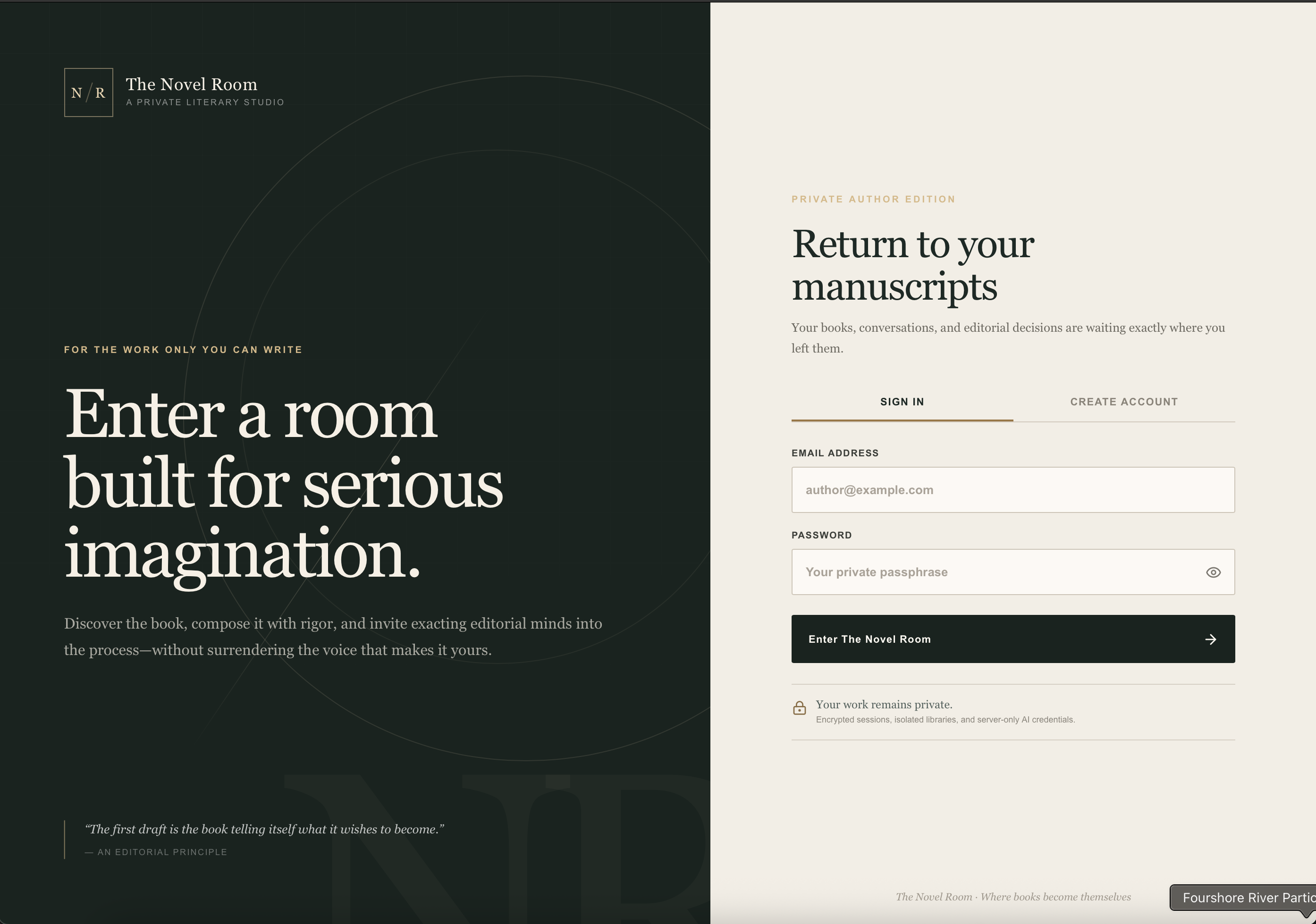The Novel Room · The Novel Room screenshot